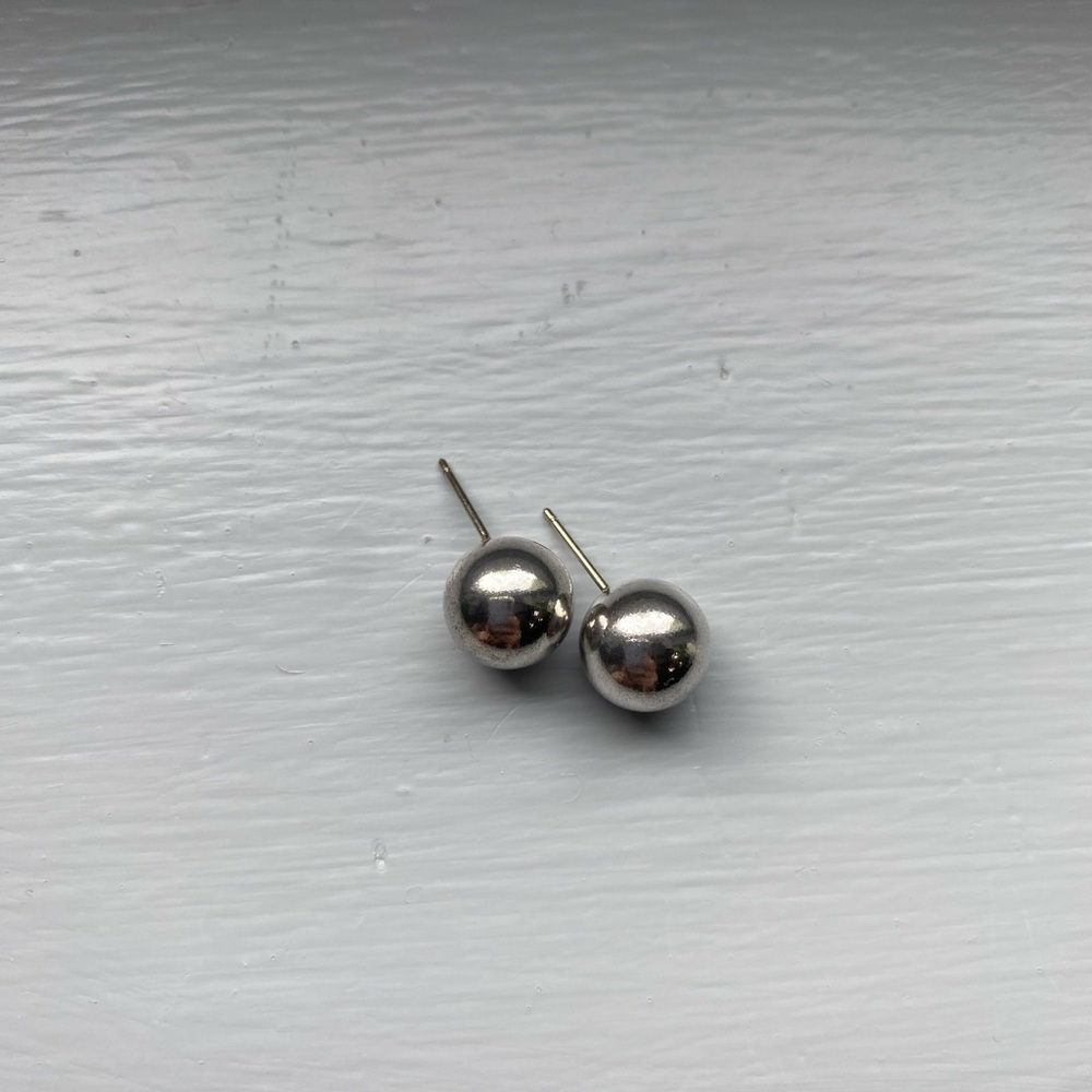 Tiffany & Co. Sterling Silver Hardwear Ball Earrings